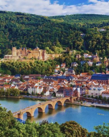 Vue sur Heidelberg et le château